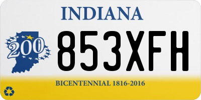 IN license plate 853XFH