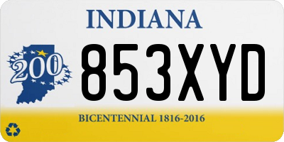 IN license plate 853XYD