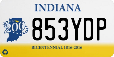 IN license plate 853YDP