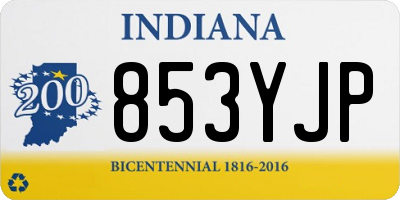 IN license plate 853YJP