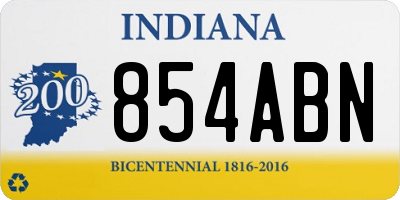 IN license plate 854ABN