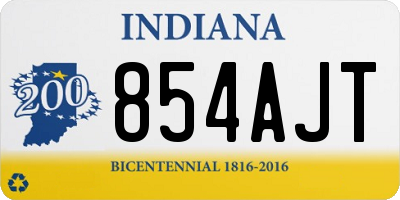 IN license plate 854AJT