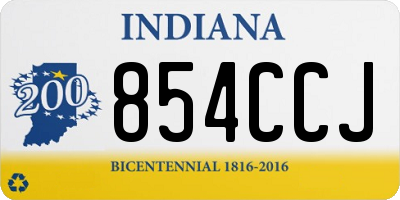 IN license plate 854CCJ