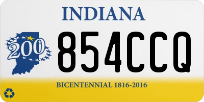 IN license plate 854CCQ