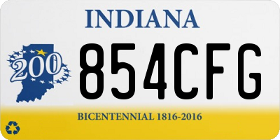 IN license plate 854CFG