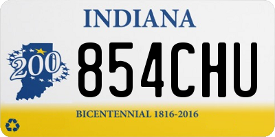 IN license plate 854CHU