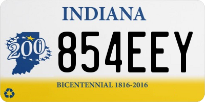 IN license plate 854EEY
