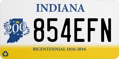 IN license plate 854EFN