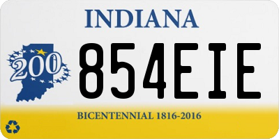 IN license plate 854EIE