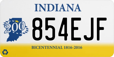 IN license plate 854EJF