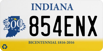 IN license plate 854ENX