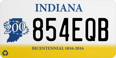 IN license plate 854EQB