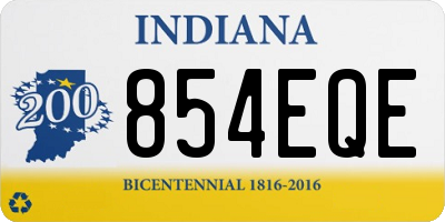 IN license plate 854EQE