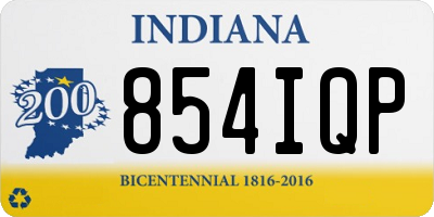 IN license plate 854IQP