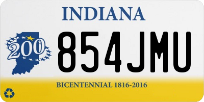 IN license plate 854JMU