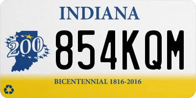 IN license plate 854KQM