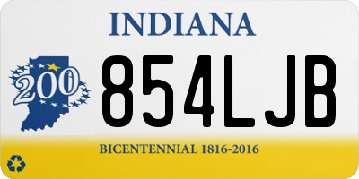 IN license plate 854LJB