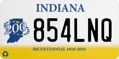 IN license plate 854LNQ