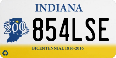 IN license plate 854LSE