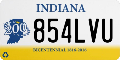 IN license plate 854LVU