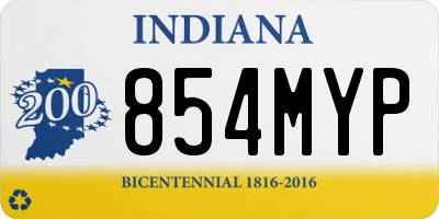 IN license plate 854MYP