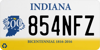 IN license plate 854NFZ