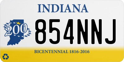 IN license plate 854NNJ