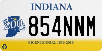 IN license plate 854NNM