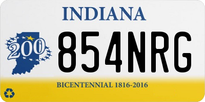IN license plate 854NRG