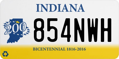 IN license plate 854NWH
