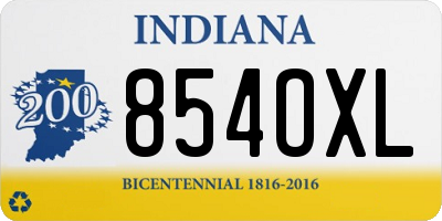 IN license plate 854OXL