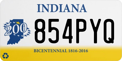 IN license plate 854PYQ