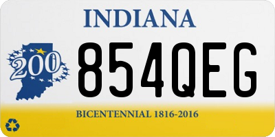 IN license plate 854QEG