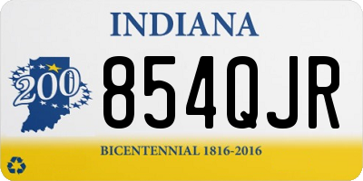 IN license plate 854QJR