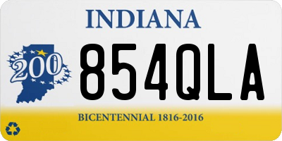 IN license plate 854QLA