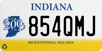 IN license plate 854QMJ