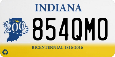 IN license plate 854QMO