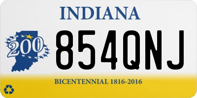 IN license plate 854QNJ