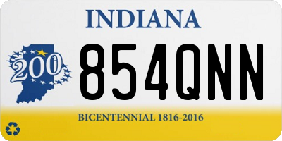 IN license plate 854QNN