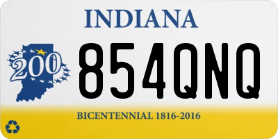 IN license plate 854QNQ