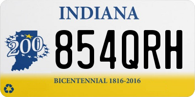 IN license plate 854QRH