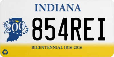 IN license plate 854REI