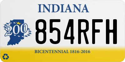 IN license plate 854RFH