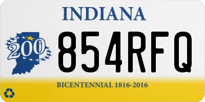 IN license plate 854RFQ