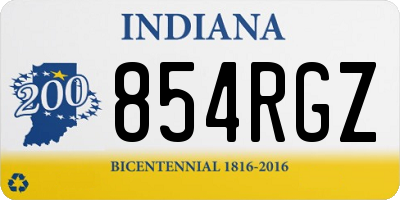 IN license plate 854RGZ