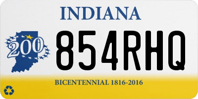 IN license plate 854RHQ