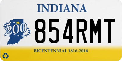IN license plate 854RMT