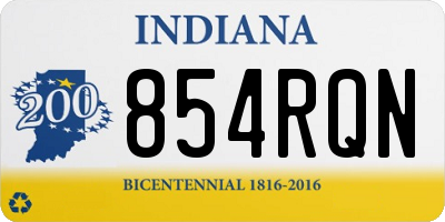 IN license plate 854RQN