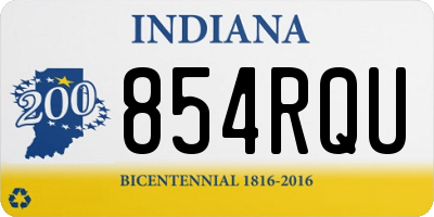 IN license plate 854RQU