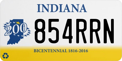 IN license plate 854RRN